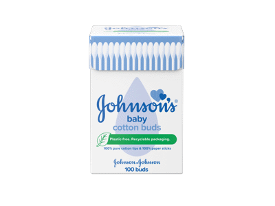 Medvilniniai ausų krapštukai JOHNSON'S BABY, 100 vnt., 100 vnt.