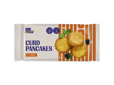 Šaldyti varškėčiai DONE COOKIN CURD PANCAKES, 400 g