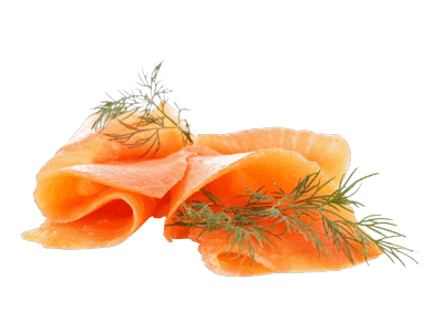 Šaltai rūkyta atlantinių lašišų filė su oda, 1 kg