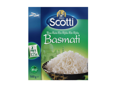 BASMATI ryžiai RISO SCOTTI (4 x 125 g), 500 g
