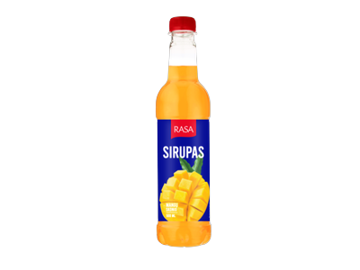Sirupas RASA, mangų skonio, 0,5 l