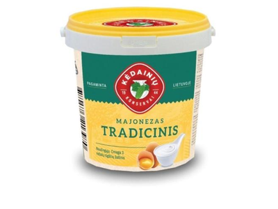 Majonezas KĖDAINIŲ Tradicinis, 40% rieb., 1kg (M)