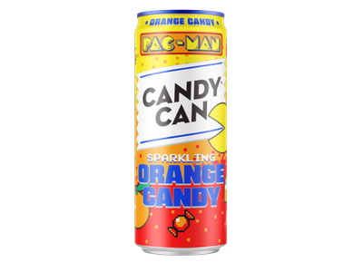Gazuotas gaivusis gėrimas CANDY CAN x Pac-Man Orange Candy, 0.33 l