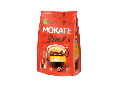 Tirpiosios kavos gėrimas MOKATE 3IN1 CLASSIC, 170 g