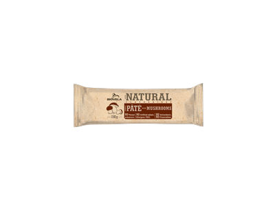 Sterilizuotas BIOVELOS paštetas su grybais, a. r., 150 g