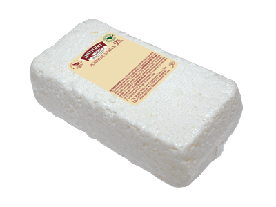 Pusriebė ŽEMAITIJOS varškė, 9 % rieb., 1 kg