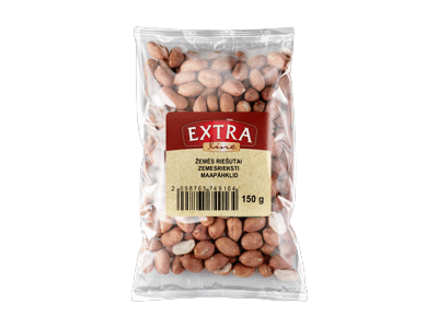 Žemės riešutai su luobelėmis EXTRA LINE, 150 g