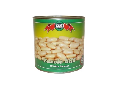 Konservuotos pupelės ESSA, baltos, 2,6 kg / 1,5 kg