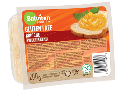 Saldi Brioche duona BALVITEN GLUTEN FREE, 200 g