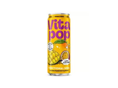 Gazuotas funkcinis gėrimas VITA POP (MANGO PASSION), 330ml
