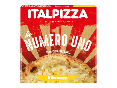 Šaldyta pica ITALPIZZA, La Numero Uno 5 Formaggi, 410 g