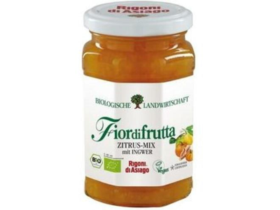 Užtepas FIORDIFRUTTA, citrusinių vaisių ir imbiero, ekologiškas, 60%, 260 g LT-EKO-001