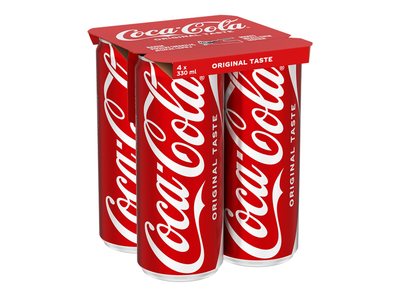 Gaivusis gėrimas COCA-COLA, 4 x 0,33 l