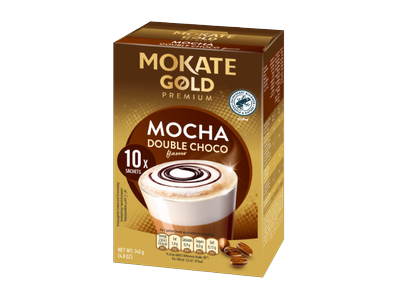 Kavos gėrimas MOKATE Gold Premium double chocolate mocha, 10 x 14g