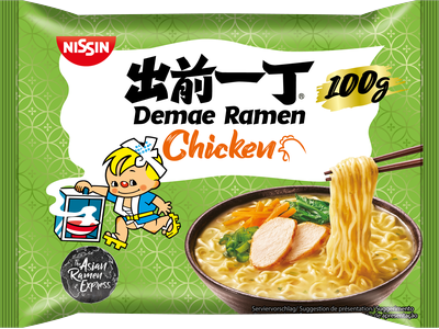 Greitai paruošiami makaronai NISSIN, Demae Ramen Chicken, 100 g