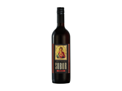 Aromatizuotas raudonasis pusiau saldus vyno gėrimas SOBOR, 750 ml