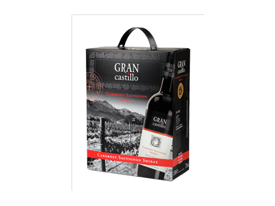 Raud. pusiau saldus vynas GRAN CASTILLO CABER.SAUVIGN.SHIRAZ, 3 l