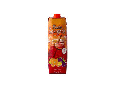 Raudonasis pusiau saldus vyno gėrimas RUCIO SANGRIA, 1 l, 1 l