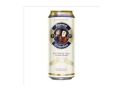 Kvietinis alus APOSTEL WEISSBIER HELL, 500 ml
