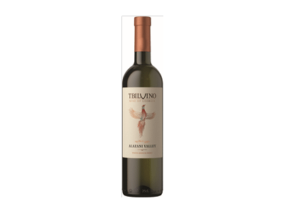 Baltasis pusiau saldus vynas ALAZANI VALLEY TBILVINO, 750 ml