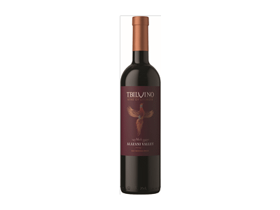 Raudonasis pusiau saldus vynas ALAZANI VALLEY TBILVINO, 750 ml