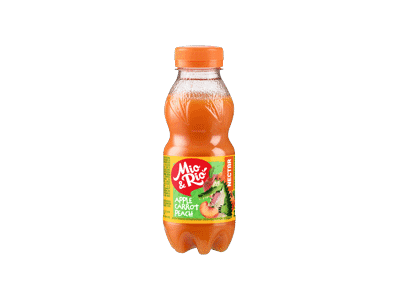 Obuolių, morkų, persikų nektaras MIO&RIO, 300 ml