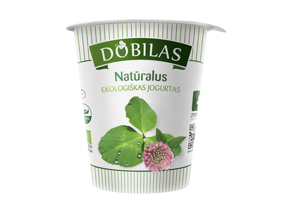 Ekologiškas jogurtas DOBILAS, 2,5% rieb., 300 g