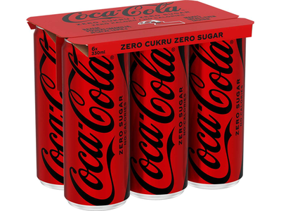 Gaivusis gėrimas COCA-COLA ZERO, 6x0,33l