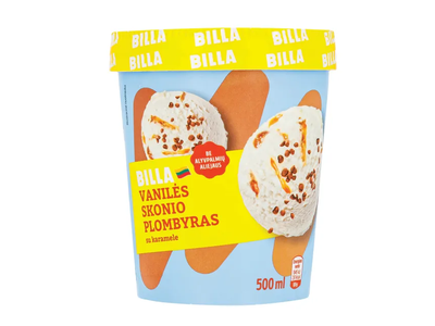 Vanilinis plombyras su karamele BILLA, 500 ml