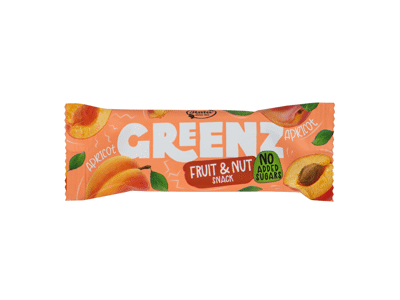 Vaisių ir riešutų užkandis GREENZ, abrikosų skonio, 30 g
