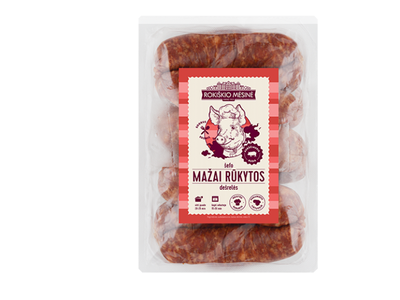 Mažai rūkytos dešrelės ROKIŠKIO MĖSINĖ Šefo, a r., 550 g