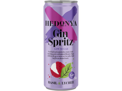 Hedonya Gin&spritz with basil and lychee 0,33 l