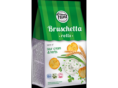 Brusketa FLINT, grietinės ir žolelių skonio, 65 g