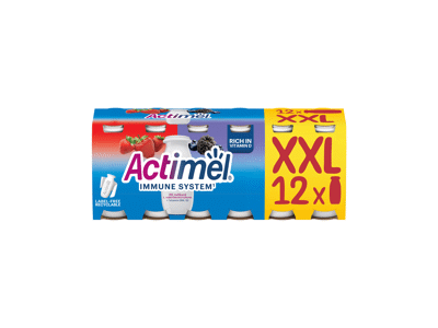Ferm. jogurto gėrimas ACTIMEL, įv.skonių, 1,5% rieb.,12x100g, 1.2 kg