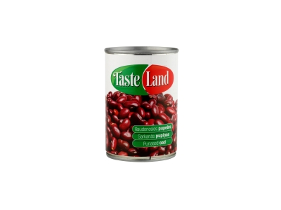 Konservuotos raudonosios pupelės TASTE LAND, 400 g/240 g