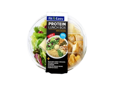 Fit & Easy Protein salotos su vištiena, perliniu kuskusu, sūriu bei pupelėmis, 270 g