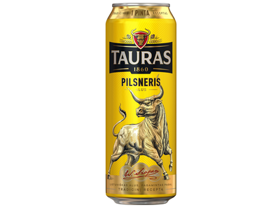 Alus TAURAS Pilsneris, 4,6%, 0,568 l, skardinė D