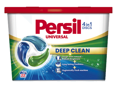 Skalbimo kapsulės "PERSIL DISCS Universal" 22 skalbimai 