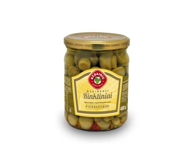 Marinuoti pievagrybiai KĖDAINIŲ Rinktiniai, 480g/255g