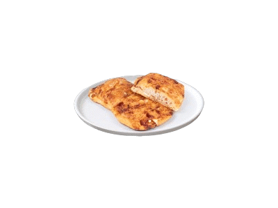 Čiabatos duonelė su sūrio ir juodojo kumpio įdaru, 120 g
