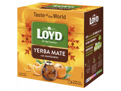 Yerba mate arbata LOYD mandarinų skonio, 20x1,7g