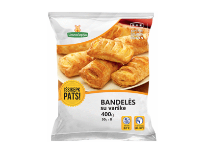 Šaldytos bandelės su varške LIETUVOS KEPĖJAS, 400 g