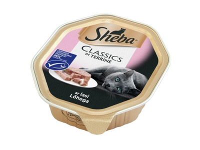 Konservuotas ėdalas katėms SHEBA TRAY, su lašiša, 85g
