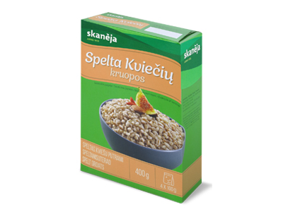 Spelta kviečių kruopos SKANĖJA, 4x100 g