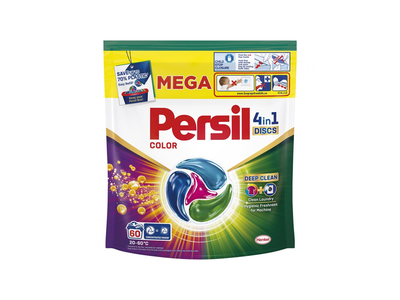 Skalbimo kapsulės PERSIL DISCS Color, 60 vnt