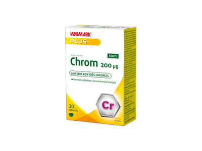 WALMARK Chrom Forte 200 µg tabletės N30