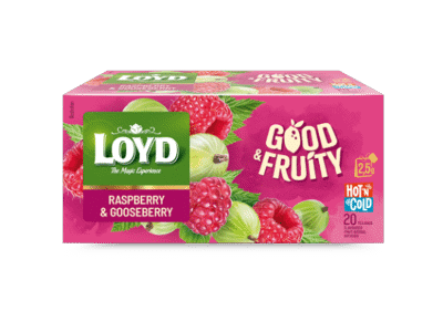 Vaisinė arbata LOYD, aviečių ir agrastų skonio, 50 g