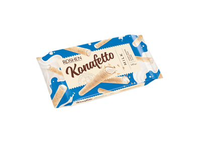 Vaflin. vamzd. su pien. įd. KONAFETTO, 140 g