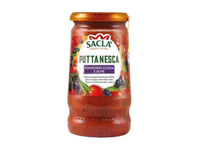 Pomidorų ir alyvuogių padažas SACLA PUTTANESCA, 350 g