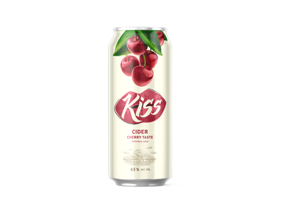 Sidras KISS, vyšnių skonio, 4,5%, 0,5 l, skardinė D
